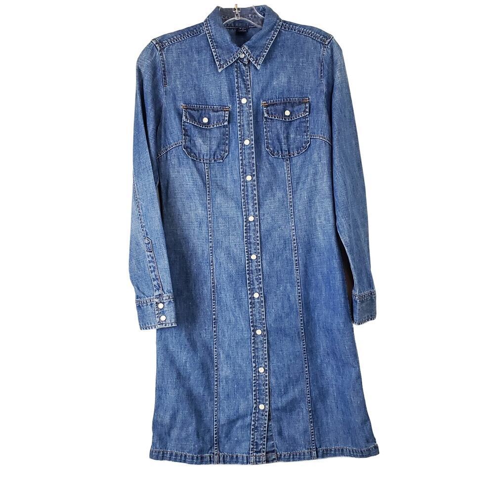 GAP Denim Jean Mini Shirt Dress | Size 1